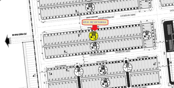 Bán ô đất Lô 10 - NAM GA HẠ LONG, 110 m2