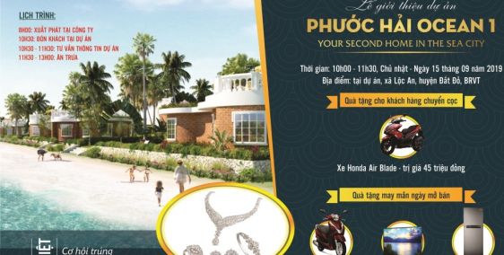 Bán gấp đất ven biển Hồ Tràm tiềm năng đầu tư hoặc kinh doanh KSạn/Nha