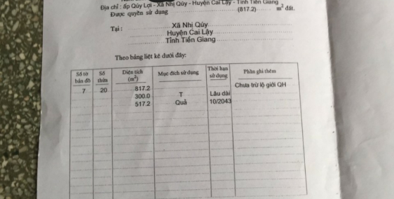 NHÀ ĐẤT TIỀN GIANG MẶT TIỀN ĐƯỜNG QUỐC LỘ 1A