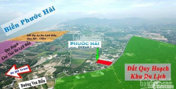 đất nền đẹp 100m2 Võ Văn Kiệt - Phước Hải 1 Tỷ 1 Đường ven biển tặng xe AB/45tr