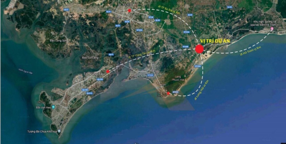 100m2 thổ cư,giá đầu tư,chỉ 579triệu,sổ riêng ngân hàng hỗ trợ,Hồ Tràm Phước Hải