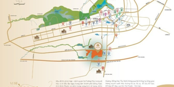 CÁT TƯỜNG PHÚ HƯNG-KHU ĐÔ THỊ PHỨC HỢP-CẢNH QUAN ĐẦU TIÊN TẠI CỬA NGÕ PHÍA BẮC