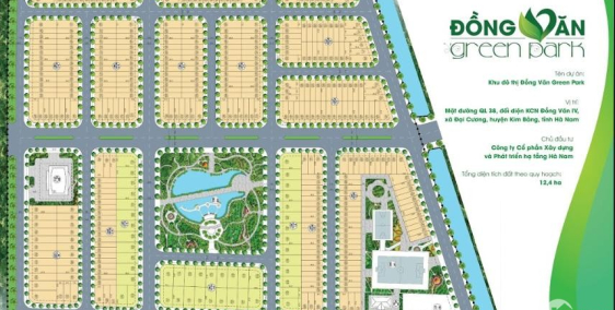 Đất Nền KĐT Đồng Văn Green Park cho nhà đầu tư,sinh lời, chiết khấu 5 chỉ vàng