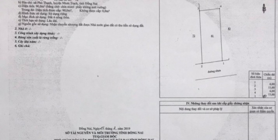 Bán đất 90m2 1 tỷ 500 sát đường VÀNH ĐAI 3 cách quận 9 2km