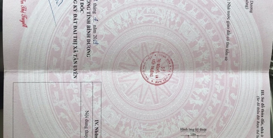 Bán lô đất ngay trung tâm thành phố mới bình dương