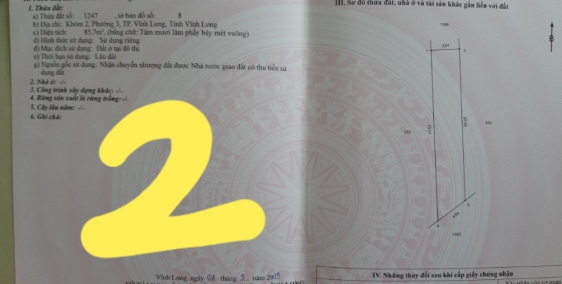 Bán 2 đất nền đẹp tại tp Vĩnh Long, tỉnh Vĩnh Long GIÁ RẺ