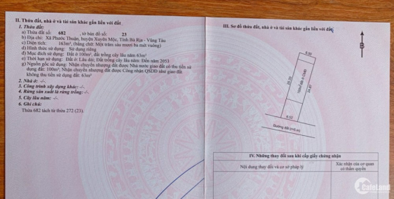 Đất nền view biển VILLA Hồ tràm ,phân lô ,tách thửa, đã có thổ cư.