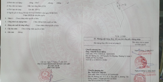 Cần Bán gấp đất thổ cư tại An Thới Đông - Cần Giờ