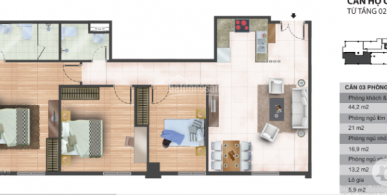Trung tâm Cầu Giấy căn góc 3 ngủ 103.6m2, giá chỉ 2.6 tỷ. LH: 0975003089