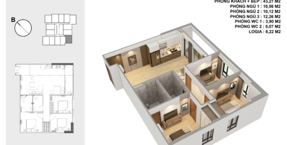 Căn hộ 2PN-3PN dự án Viễn Đông Star. Mua trực tiếp chủ đầu tư. Giá 25 triệu/m2.