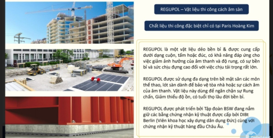 Thiết kế xây dựng đặc biệt của The Golden Paris