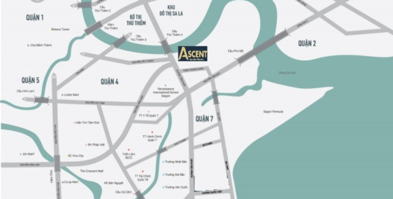 Ascent Garden Homes- Q7, view sông Sài Gòn, Thủ Thiêm mở bán GĐ1 . Giá 36 tr/m2.