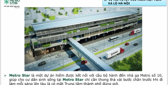 Metro Star có cầu bộ hành kết nối với tuyến Ga Metro - dự án được săn đón nhất!