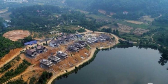 BÁN BIỆT THỰ BẢN XÔI, YÊN BÀI, BA VÌ, HÀ NỘI GIÁ 4.2 TỶ LÔ MẶT HỒ