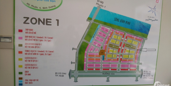 Bán nhà mặt tiền D1,The Oasis Thới Hòa,Bến Cát,Bình Dương