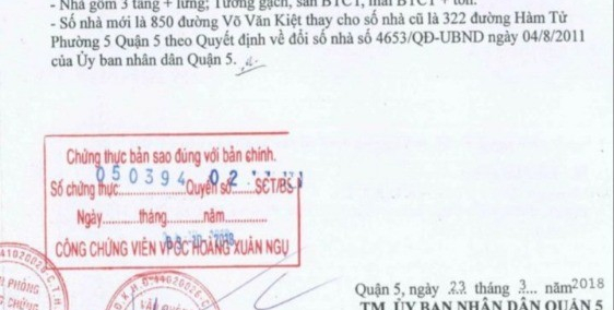 Bán nhà 1 trệt 2 lầu mặt tiền Võ Văn Kiệt Quận 5 4x18