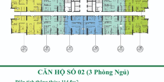 Căn hộ tầng cao An Bình City 113m2 , View hồ điều hòa thoáng mát