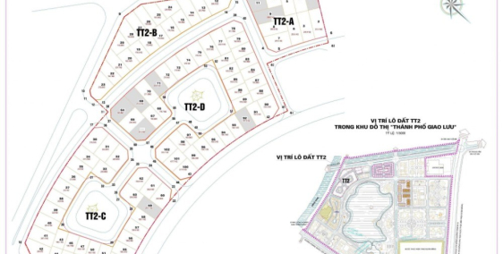 Biệt thự TT2 Thành Phố Giao Lưu, View khu vườn hoa trung tâm