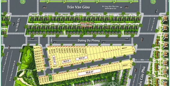 Bán đất Bình Tân kế khu Tên Lửa giá đầu tư chỉ 3.4 tỷ nền 52-56m2 sổ hồng riêng