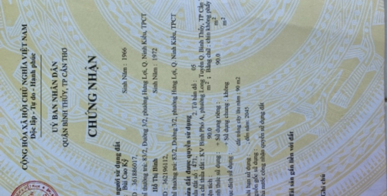 Bán nền hẻm cà phê family, đối diện cây xăng số 9, ql 91b