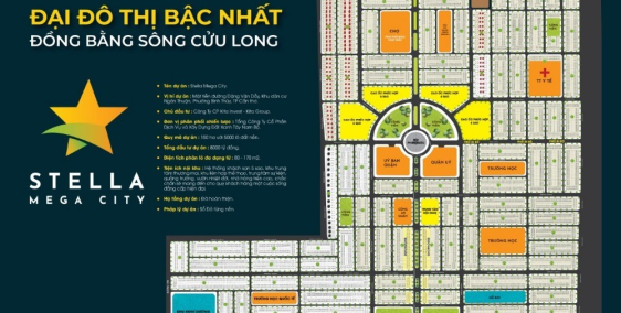 ĐẤT NỀN KHU ĐÔ THỊ 5 SAO STELLA MEGA CITY CẦN THƠ
