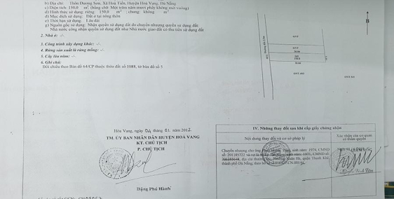 Bán gấp đất đẹp 150m2, trung tâm Hòa Tiến, kiệt 3m giá 1,4 tỷ (Bao sổ)