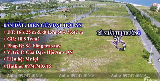 ĐẤT BIỂN CỬA ĐẠI HỘI AN –QUẢNG NAM