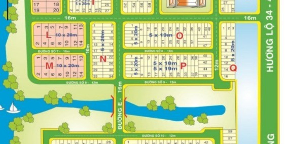 Bán lô đất V2 ven sông 200m2 KDC Sadeco Phước Kiển Nhà Bè