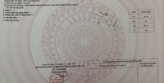 Gấp đất mặt tiền DT19_40m_ngay ngã tư chợ Trạm, Cần Giuộc, 5x17=650tr