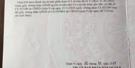 CẦN BÁN : đất nền mặt tiền kề Vinhomes quận 9 đầy tiềm năng