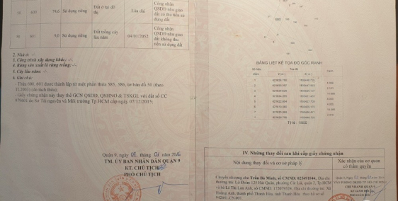 BÁN ĐẤT CHÍNH CHỦ THỔ CƯ 2 MẶT TIỀN - QUẬN 9