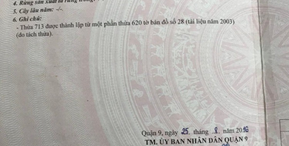 CHÍNH CHỦ CẦN TIỀN BÁN GẤP LÔ ĐẤT QUẬN 9