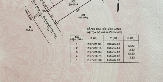 Chính chủ cần bán lô đất hẻm 207 Nguyễn Phúc Chu, P15, Q.Tân Bình.