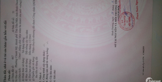 Bán đất Chánh Mỹ, Thủ Dầu Một, Bình Dương