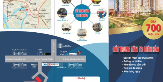 Bán đất dt từ 70m – 120m P. Tam Hiệp ngay trung tâm thành phố Biên Hòa, Đồng Nai