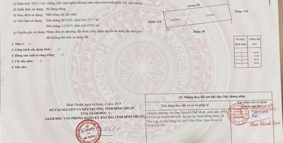 Đất Hàm Thuận Nam, Bình Thuận giá chỉ 900- 1,1 triệu/m2