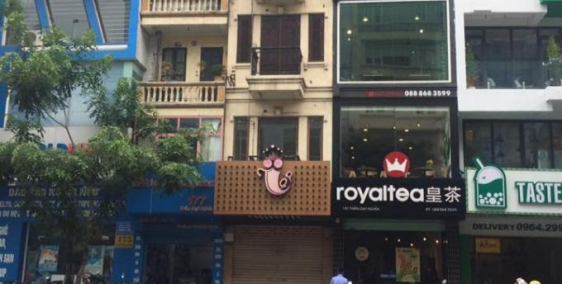 Cho thuê nhà mặt phố Chùa Láng: 60m2, mặt tiền 4m.