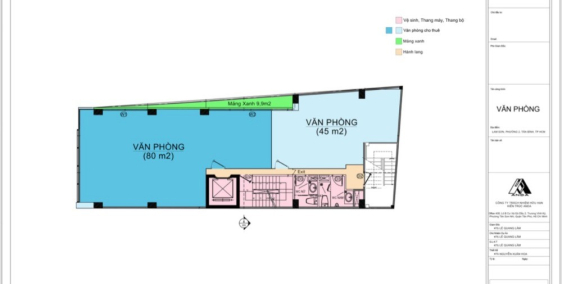 Cho thuê VP mới 100%  MT đường Lam Sơn, Phường 2, Tân Bình