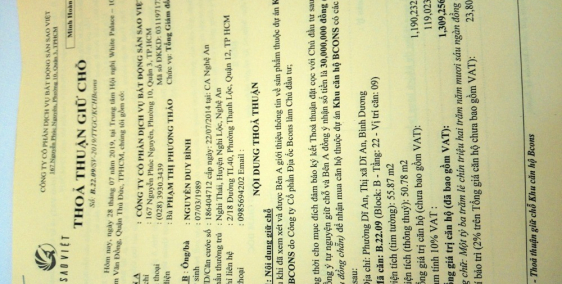 Chính chủ cần sang nhượng lại căn hộ dự án bcons garden