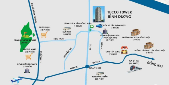 Bán căn hộ gần Vicom, khu VSIP1, giá 1,1 tỷ/căn 2PN+2WC đã bao gồm VAT