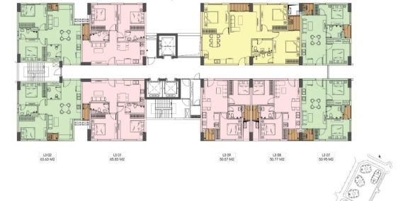 Căn hộ 106m² 3PN kđt Sài Đồng, quận Long Biên