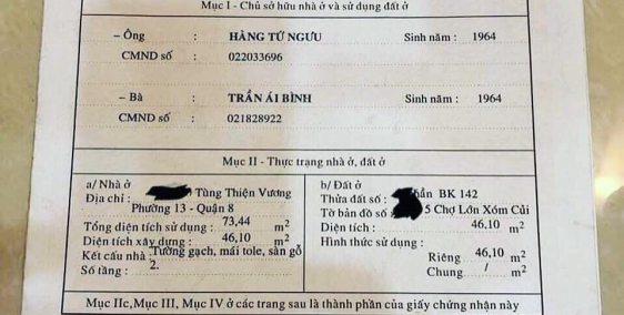 Bán nhà xinh, không ngập nước, không lộ giới, không kẹt xe. Đầy đủ tiện ích