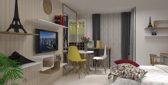 Cho thuê căn hô RiverGate rèm cửa máy lạnh, giá thật 100% 10.5tr/tháng