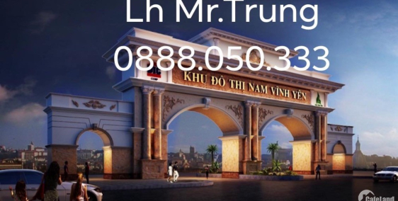 Bán ô đất 100m2 sổ đỏ ở khu đô thị Nam Vĩnh Yên