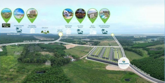 Apechome Hồ Tràm, Giá chỉ từ 7,6tr/m2, đã có SHR đầu tư sinh lời cực tốt.