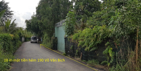 CẦN BÁN LÔ 11055M2 HAI MẶT TIỀN ĐƯỜNG VÕ VĂN BÍCH, HUYỆN CỦ CHI
