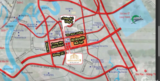 Đất nền khu đô thị Mega city 2, Nhơn Trạch, Đồng Nai