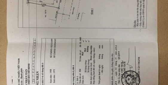 Bán nhà (6,5x17m) Đường số 8, p.Tăng Nhơn Phú B, Q.9 ( 5,3 tỷ tl)