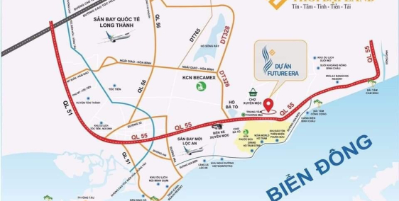 Đất nền 500m2/lô gần NOVAWORLD HỒ TRÀM khả năng sinh lời cao, giá tốt nhất.