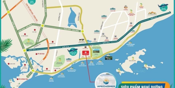Dự án đất nền xây dựng tự do APECHOMES ngay khu du lịch Hồ Tràm- Vũng Tàu